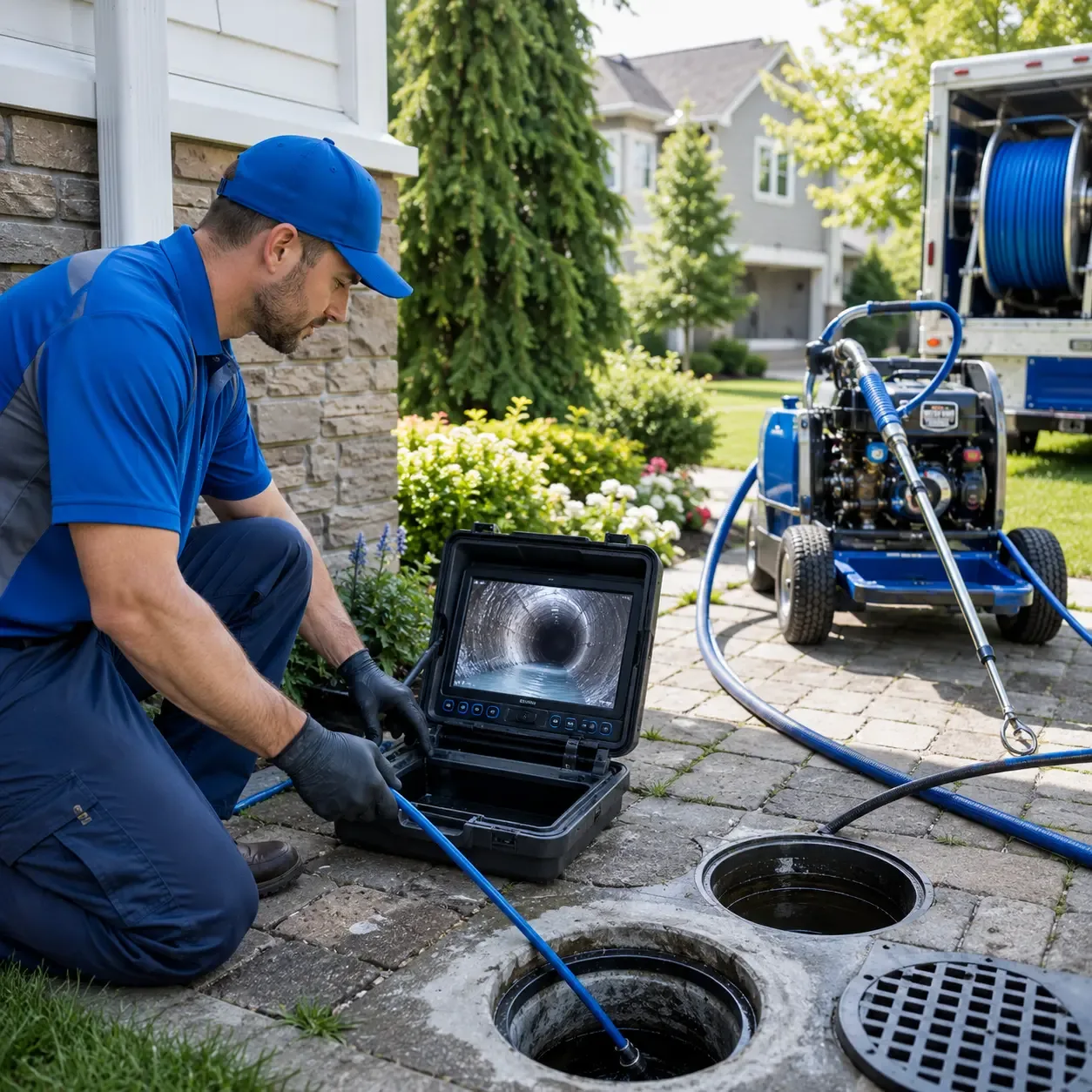 Outdoor drain cleaning professionals serving Cee Vee, TX